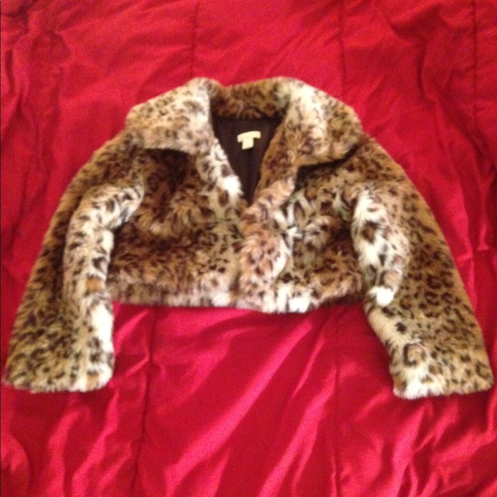 Girls Leopard Coat